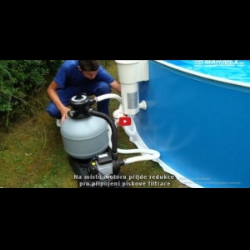 Jak k bazénu Orlando připojit pískovou filtraci